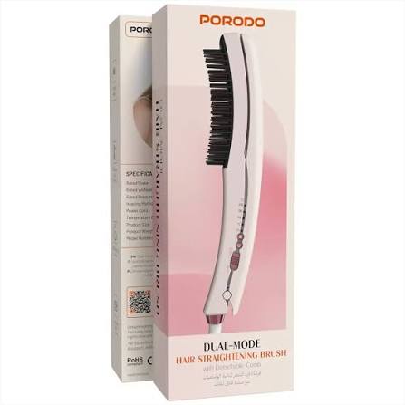 Porodo Dual-Mode Hair Straightening Brush