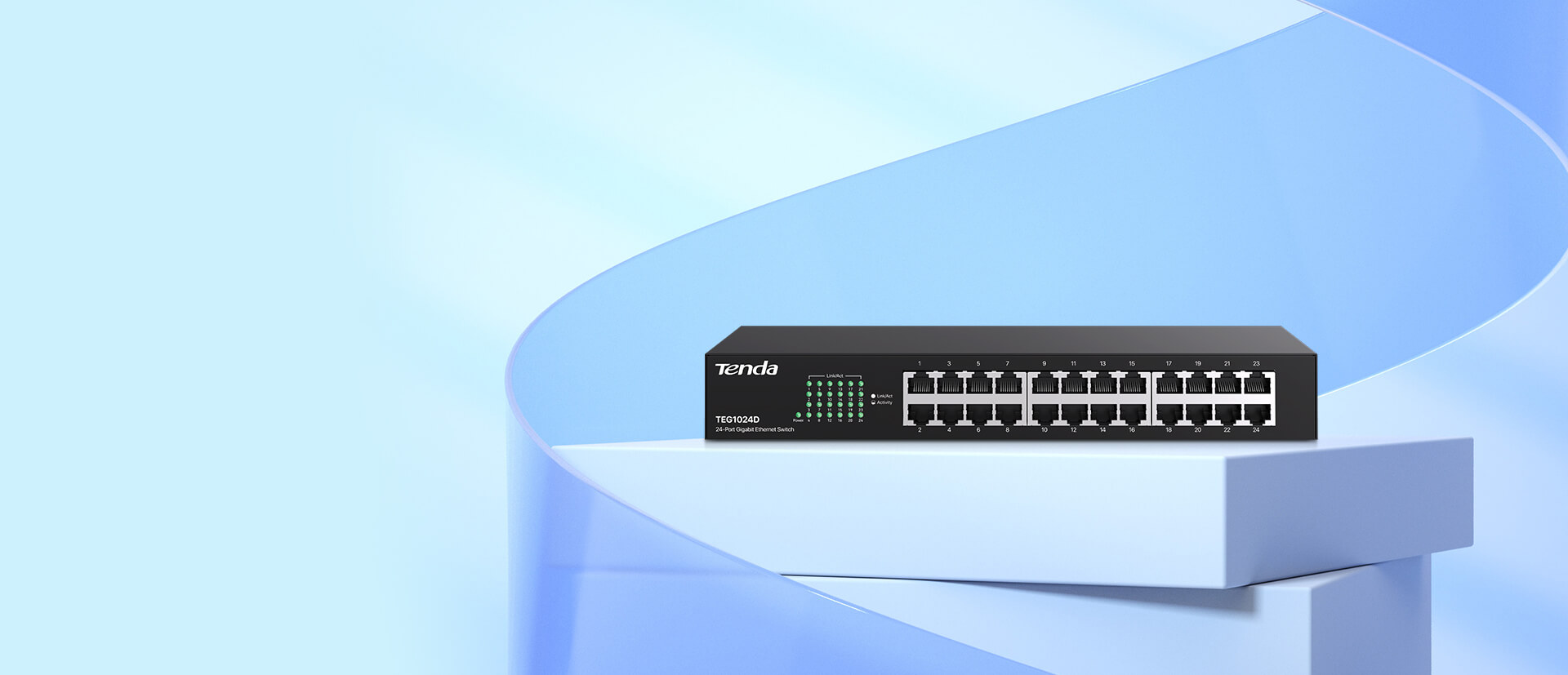 Tenda 24 портовый Gigabit коммутатор TEG1024D