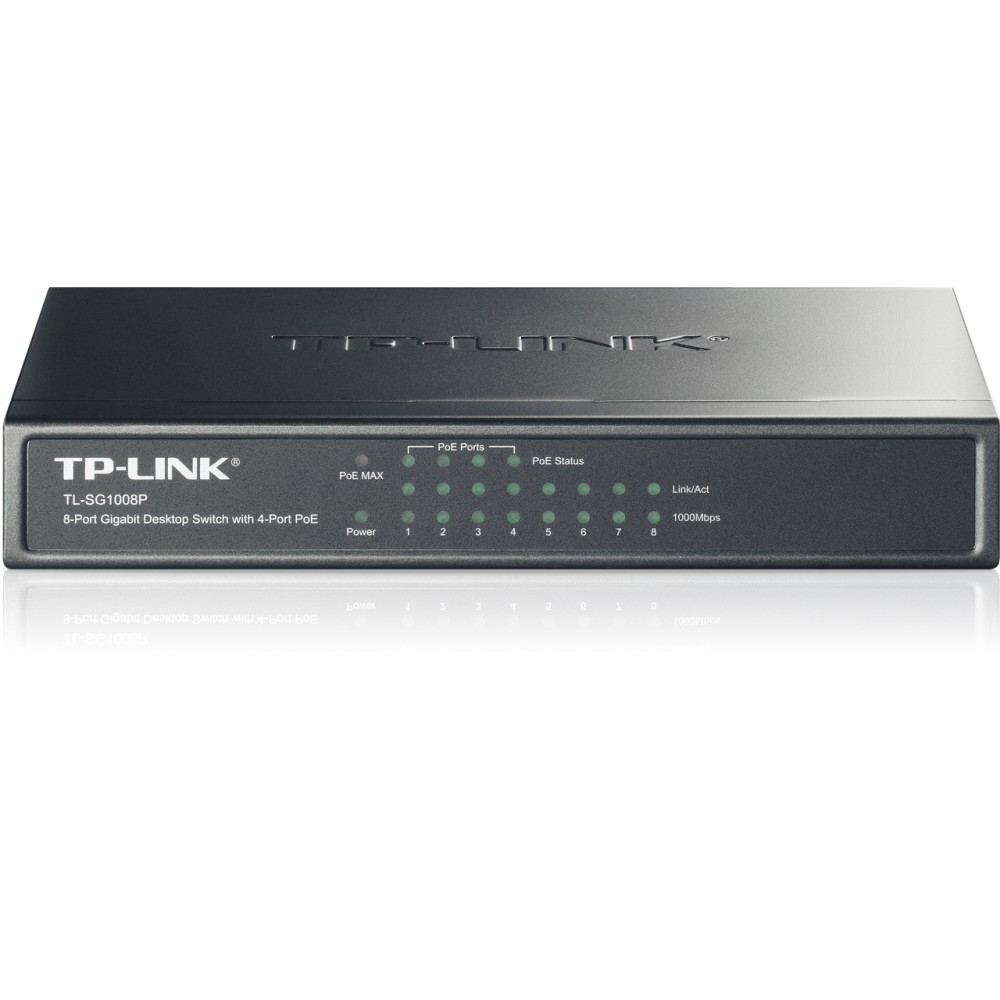 TP-Link 8 портовый 4 PoE коммутатор SG1008P