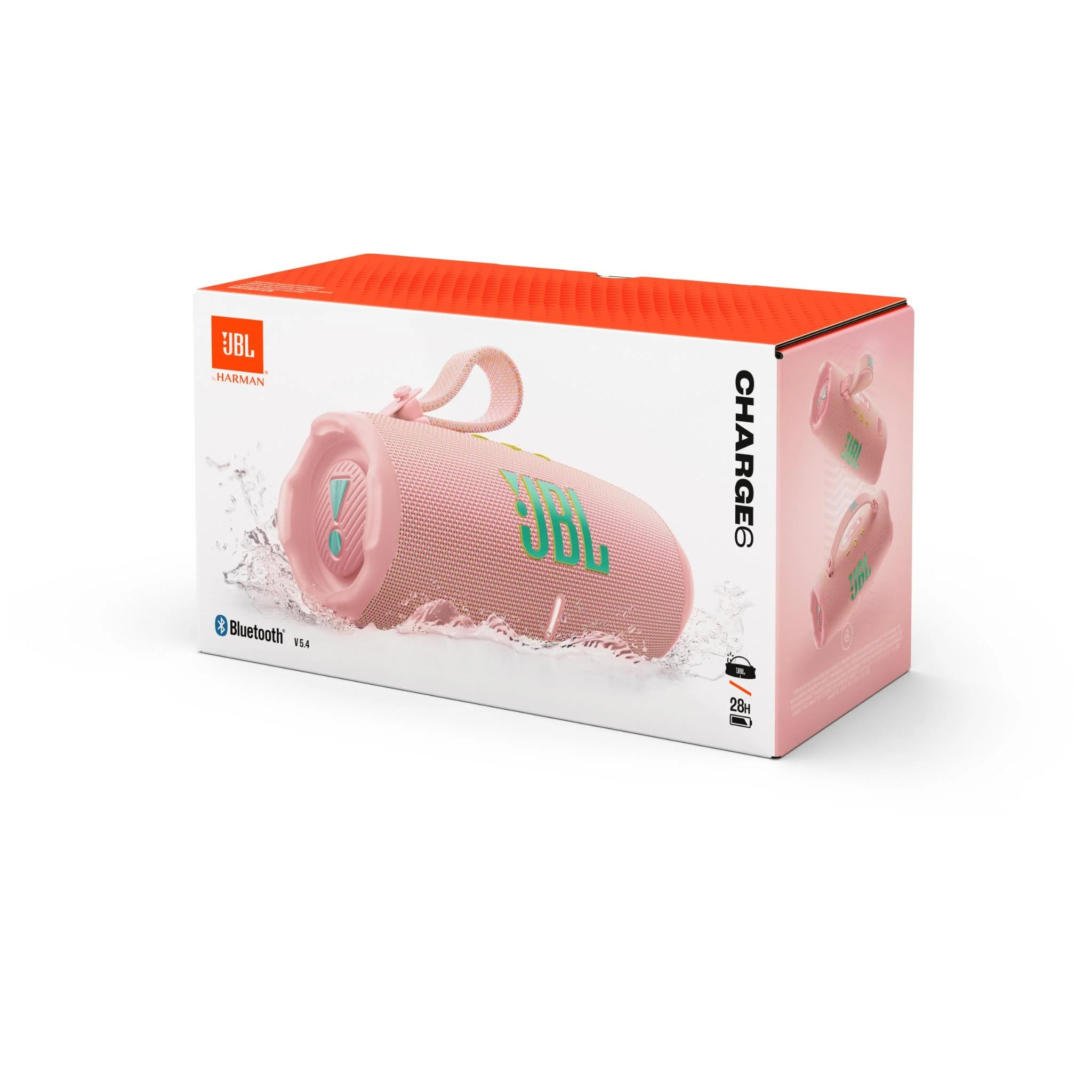 مكبر صوت محمول JBL Charge 6 باللون الوردي (1200130019623)