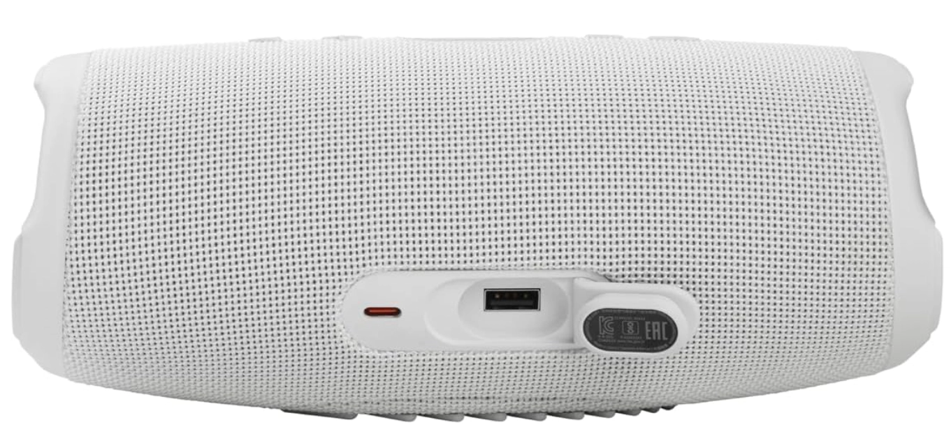 مكبر صوت محمول JBL Charge 5 باللون الأبيض (JBLCHARGE5WHT)