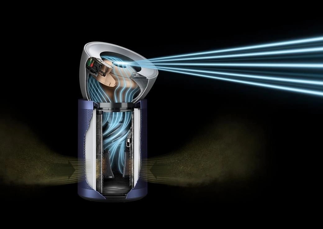 Dyson Air Purifier BP03 Bright Nickel/Prussian Blue