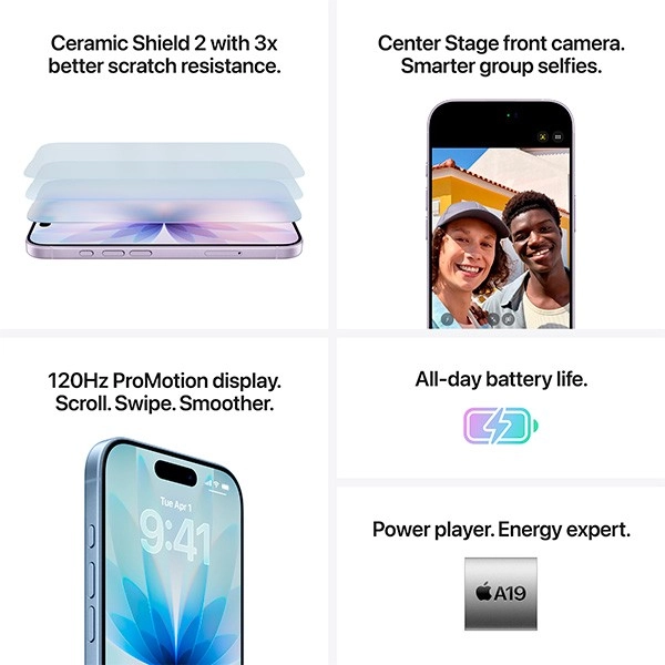 iPhone 17 Только eSIM 256 ГБ Чёрный