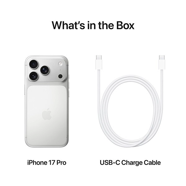 iPhone 17 Pro بسعة 512 جيجابايت فضي