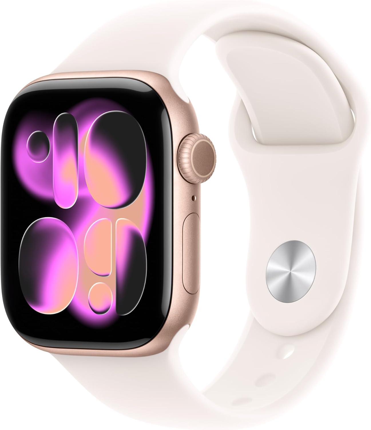 Apple Watch Series 11 GPS 42mm Rose Gold Aluminium Case With Light Blush SB MEU44 M/L