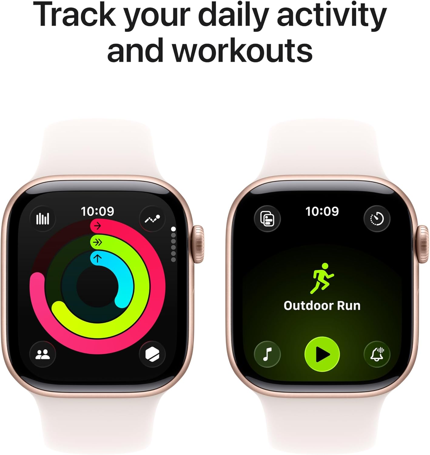 Apple Watch Series 11 GPS 42mm Rose Gold Aluminium Case With Light Blush SB MEU44 M/L