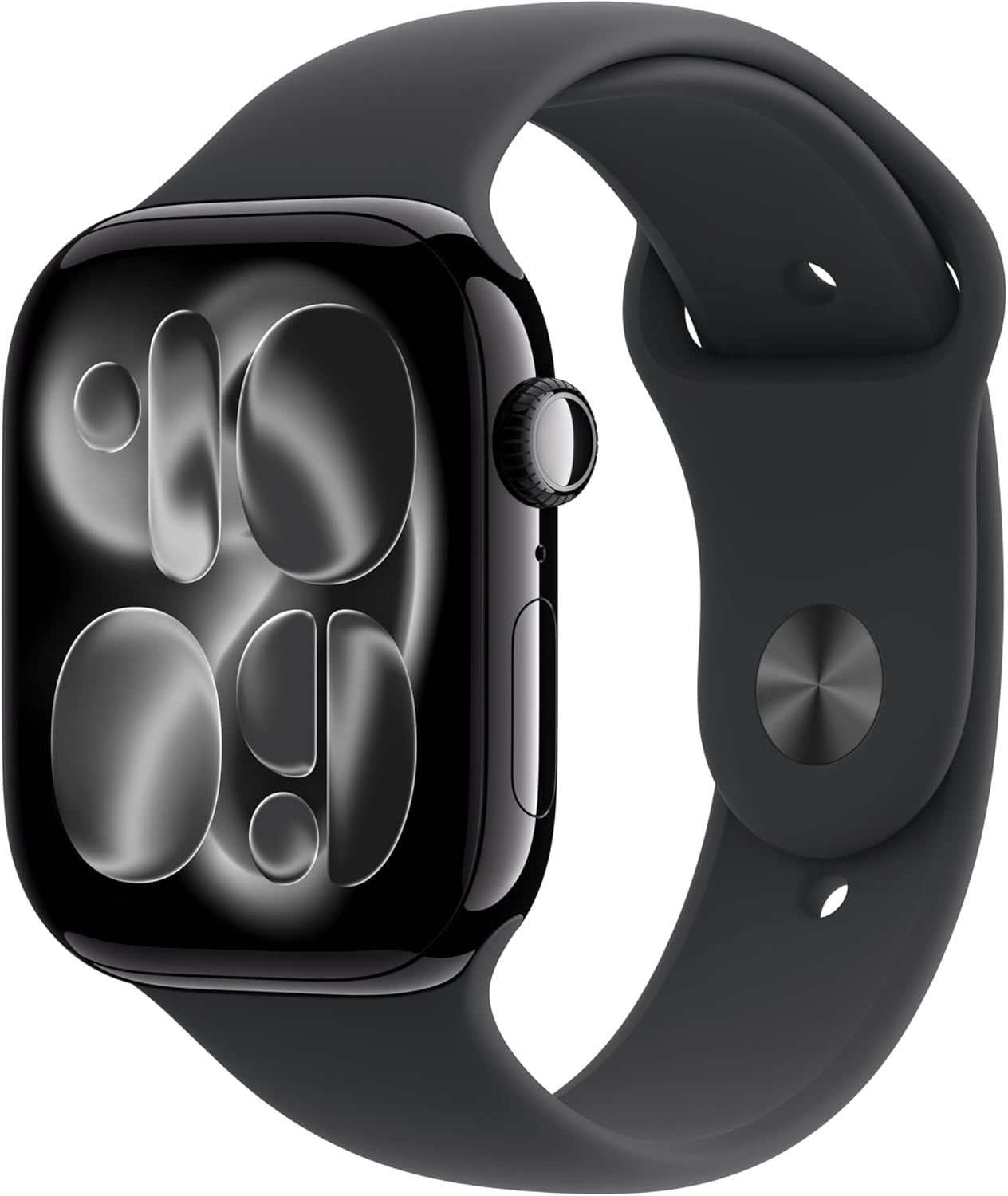 Apple Watch Series 11 GPS 46mm Jet Black Aluminium Case With Black Sport Band MEUW4 S/M