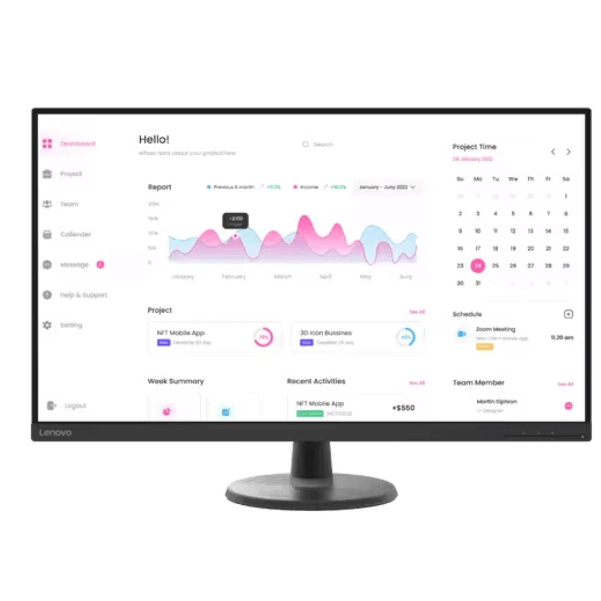Lenovo Monitor D32-40 (66FCGAC2UK)