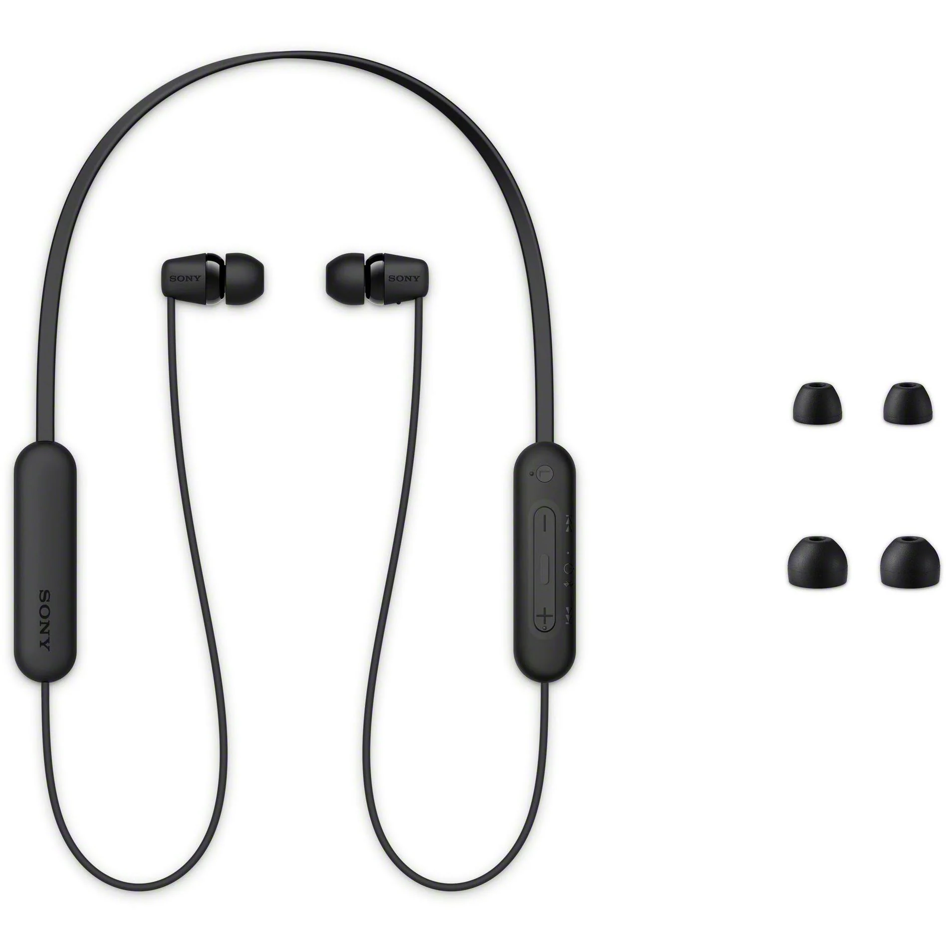 Внутриканальные наушники Sony WI-C100, Чёрные (WI-C100/BZE)