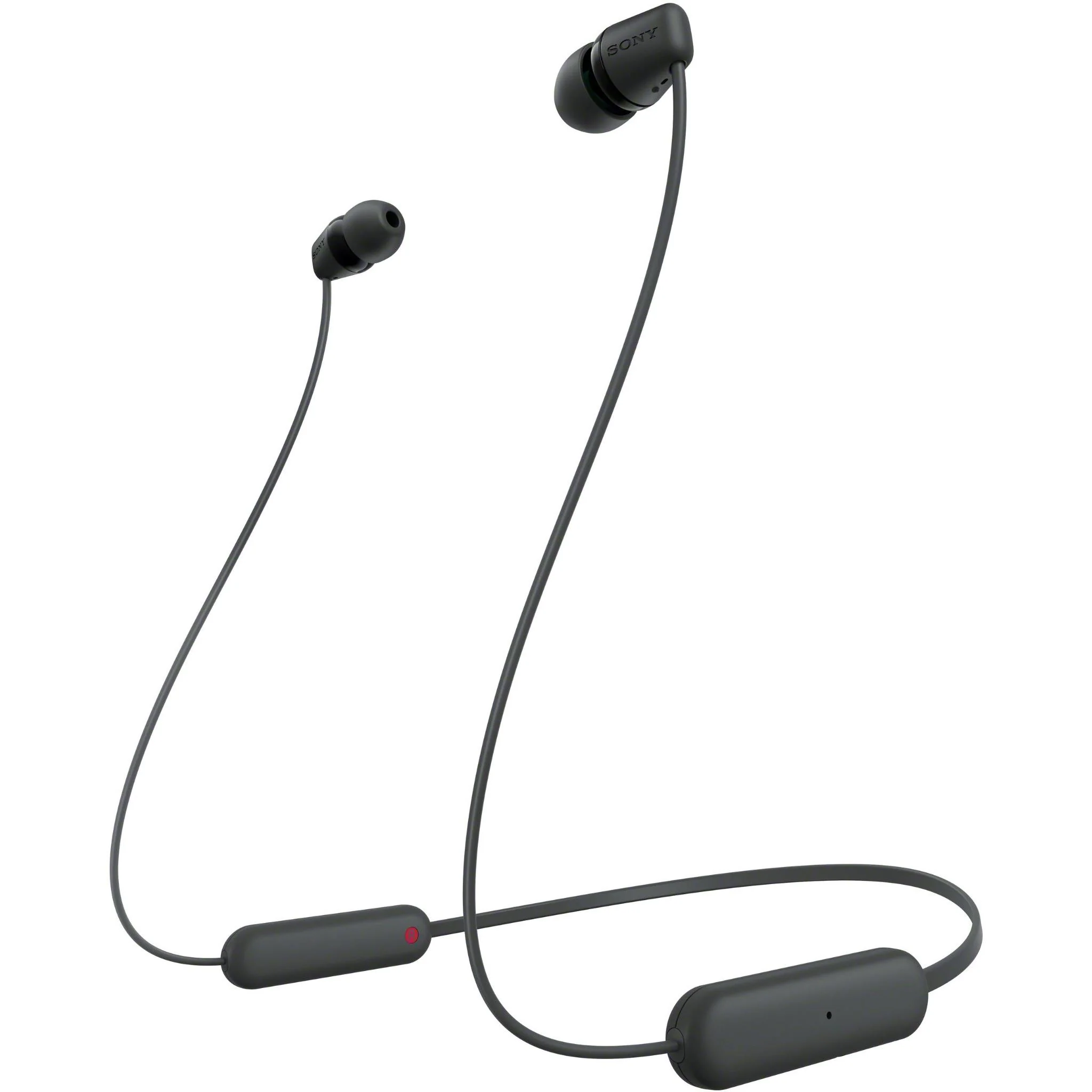 Внутриканальные наушники Sony WI-C100, Чёрные (WI-C100/BZE)