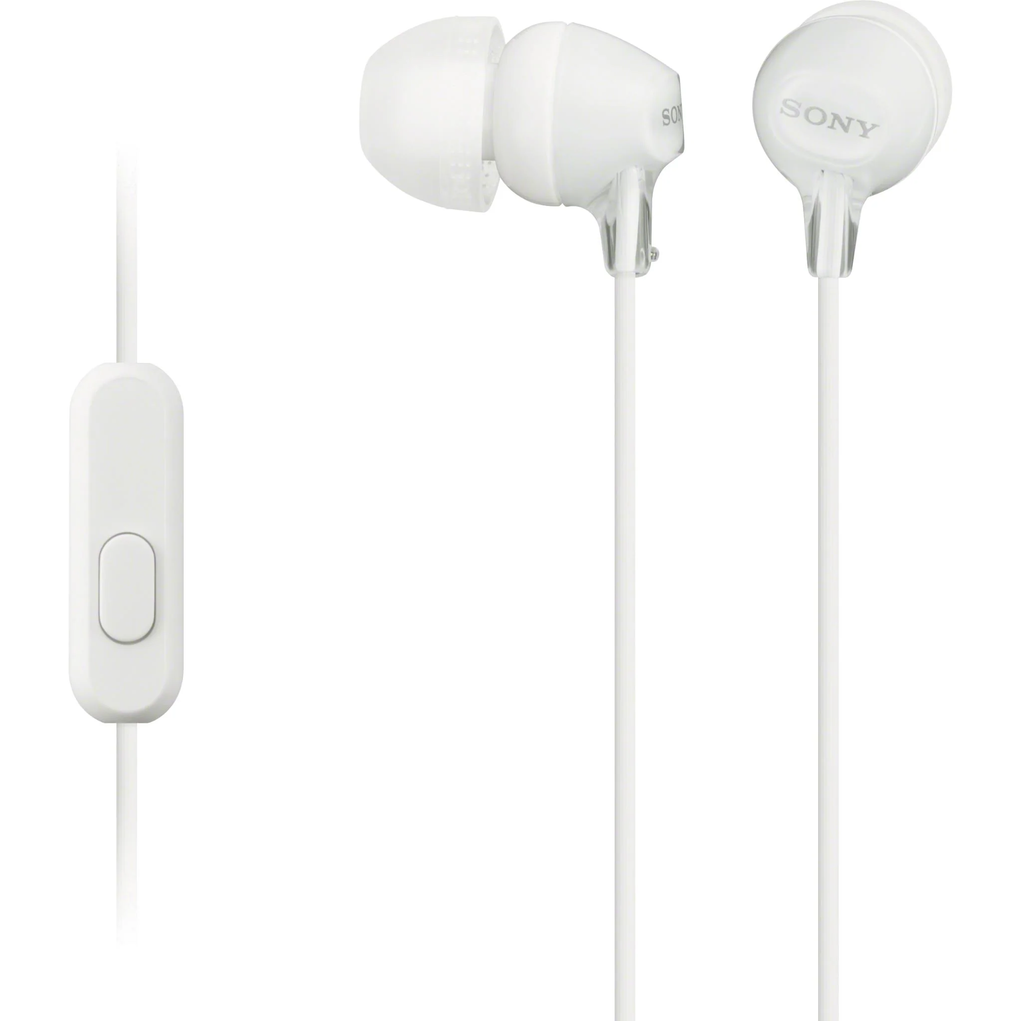 Проводные внутриканальные наушники Sony MDR-EX15AP, Белые (MDR-EX15APWZE)