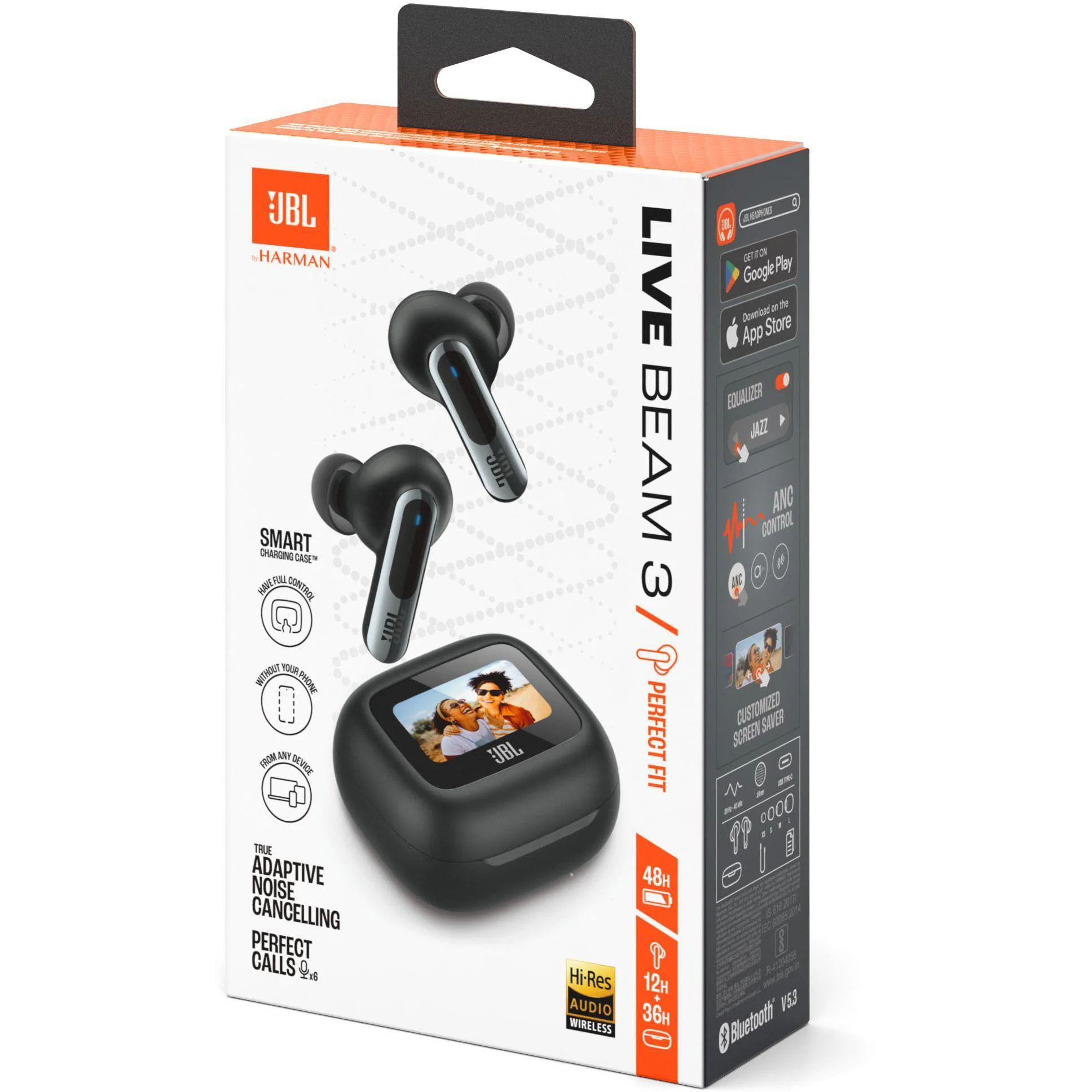 Беспроводные наушники JBL Live Beam 3, Чёрные