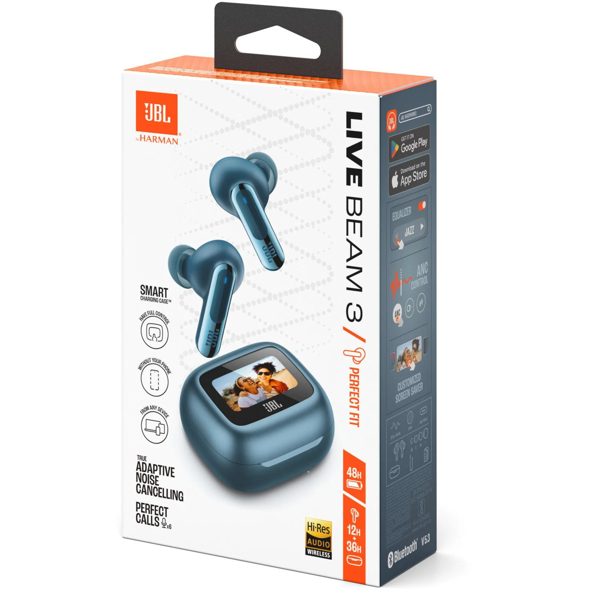 Беспроводные наушники JBL Live Beam 3, Синие