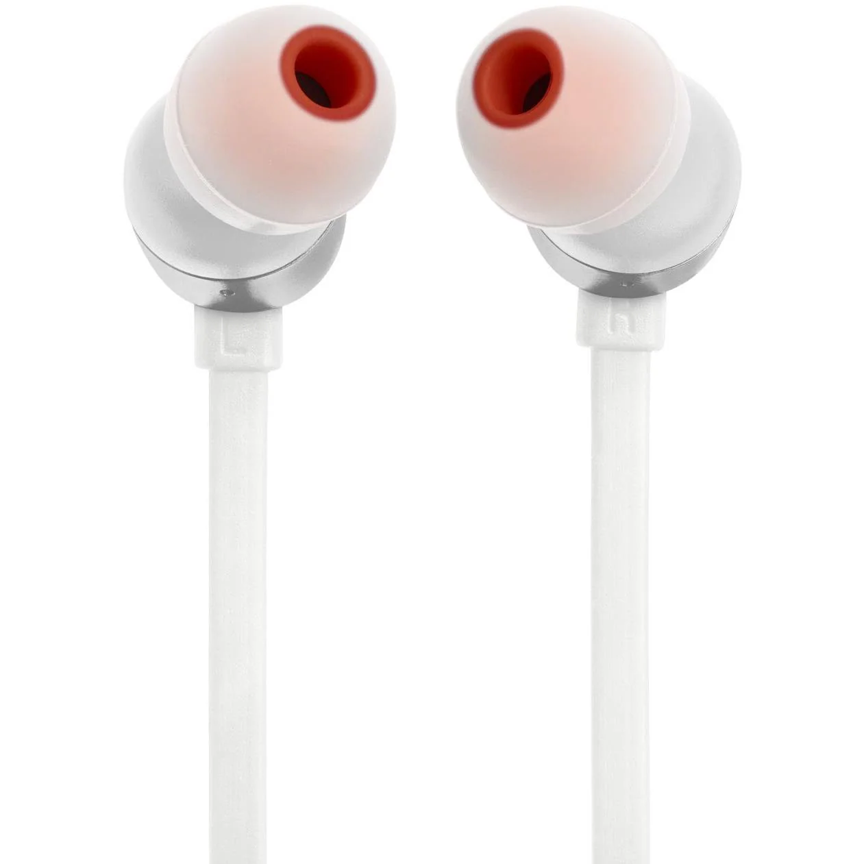 سماعات أذن سلكية داخل الأذن JBL T310C باللون الأبيض