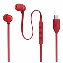 سماعات أذن سلكية داخل الأذن JBL T310C باللون الأحمر
