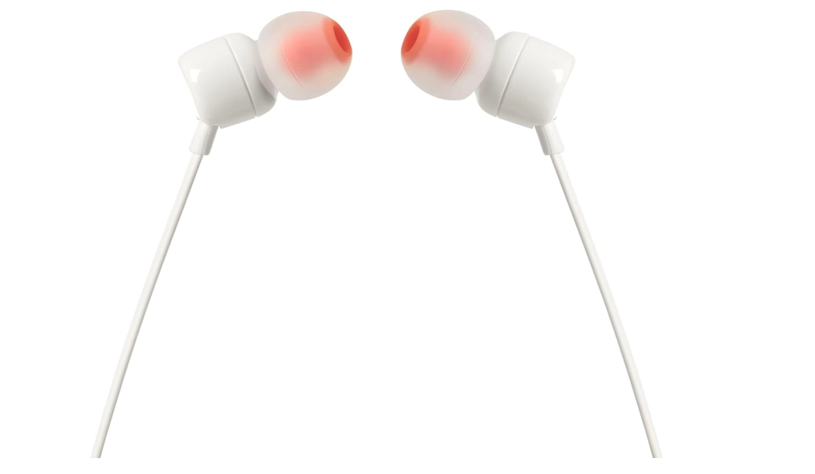 Проводные внутриканальные наушники JBL T110, Белые