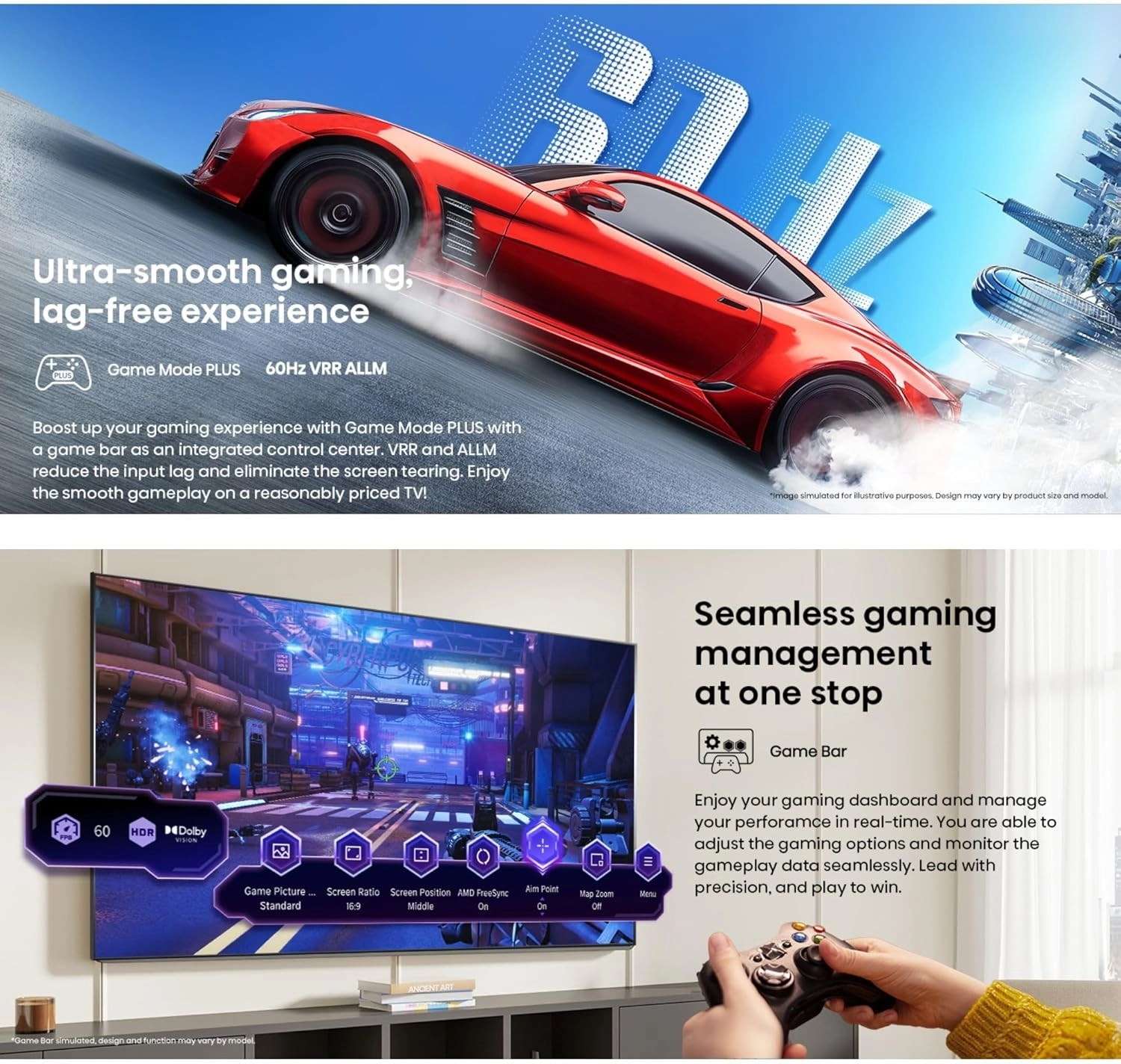 تلفزيون Hisense ذكي 85 بوصة QLED 4K موديل Q6QS