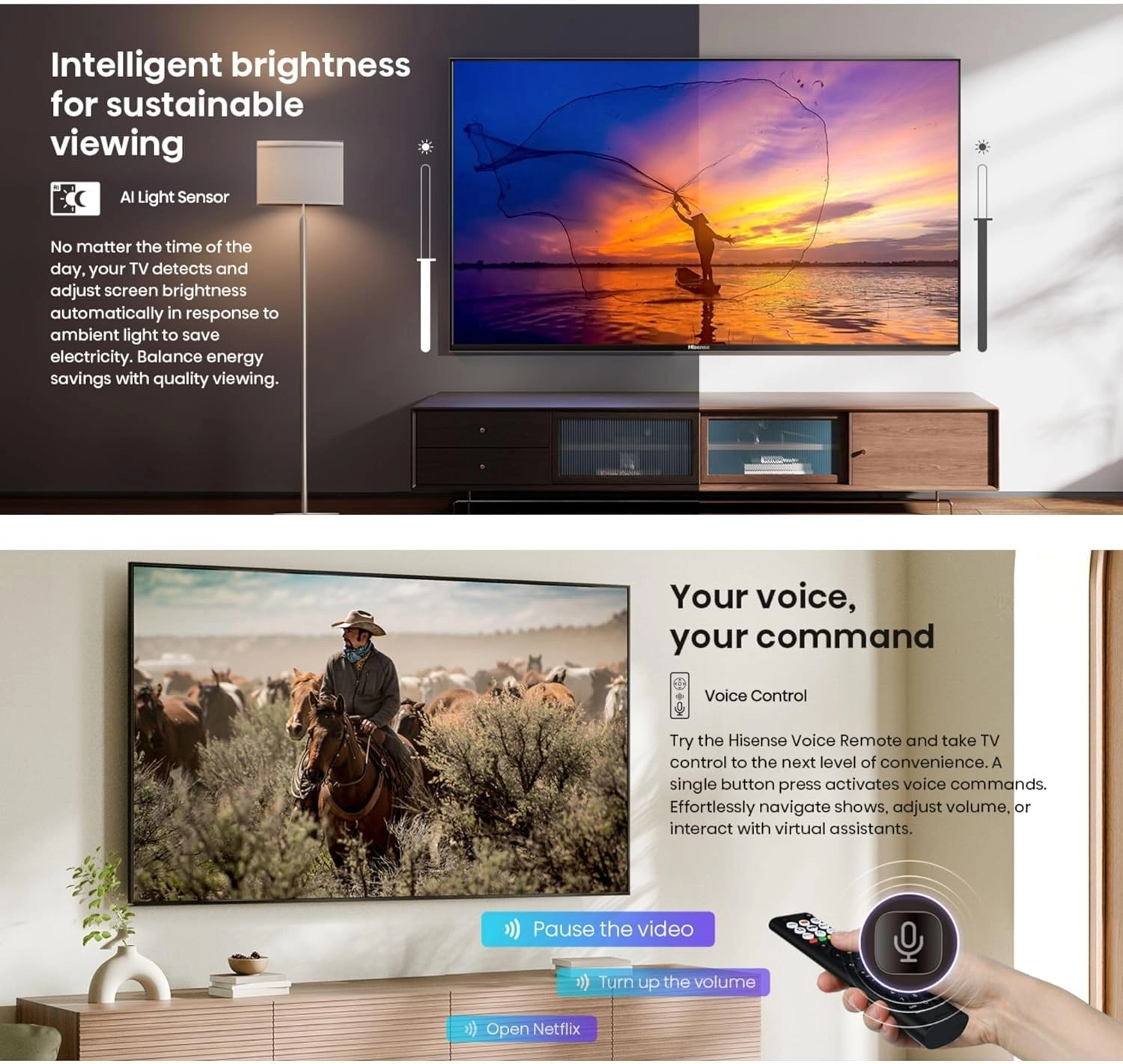 تلفزيون Hisense ذكي 85 بوصة QLED 4K موديل Q6QS
