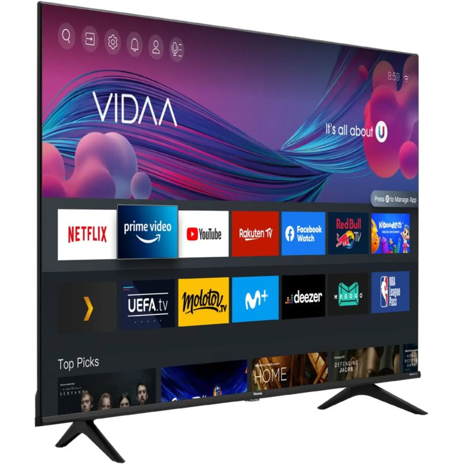 Смарт-телевизор Hisense 43 дюйма LED 4K UHD A62QS