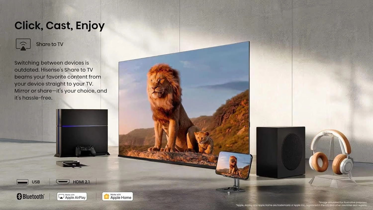Смарт-телевизор Hisense 55 дюймов LED 4K UHD A61Q