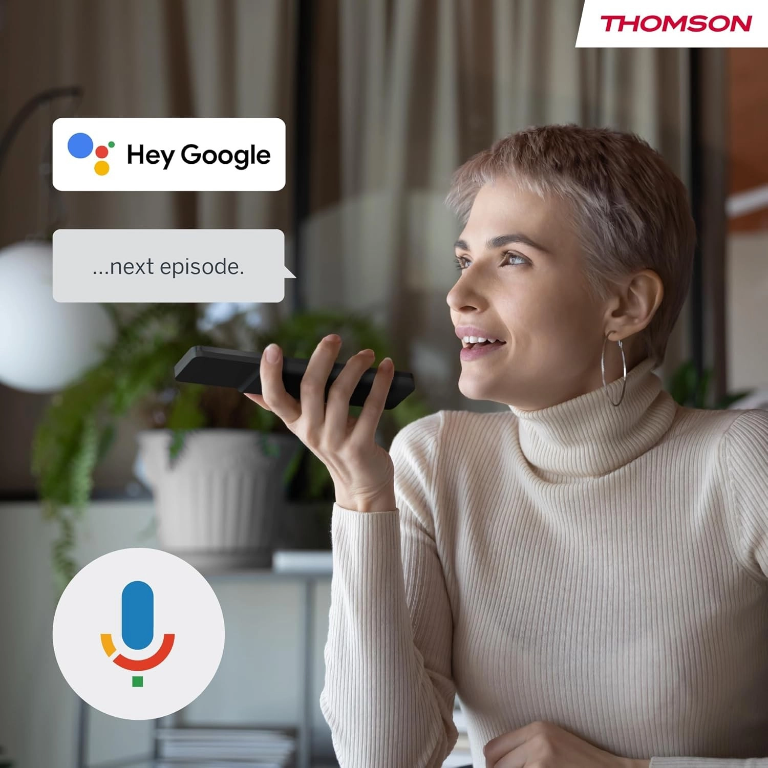 Телевизор Thomson 75 дюймов UHD с центральной подставкой