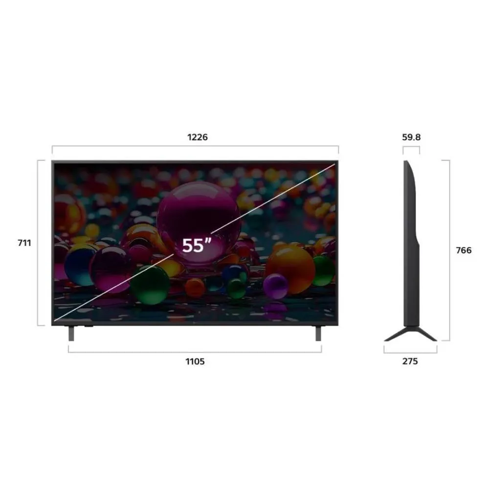LG 55 inch UHD 4K Smart TV 55UA75009LA