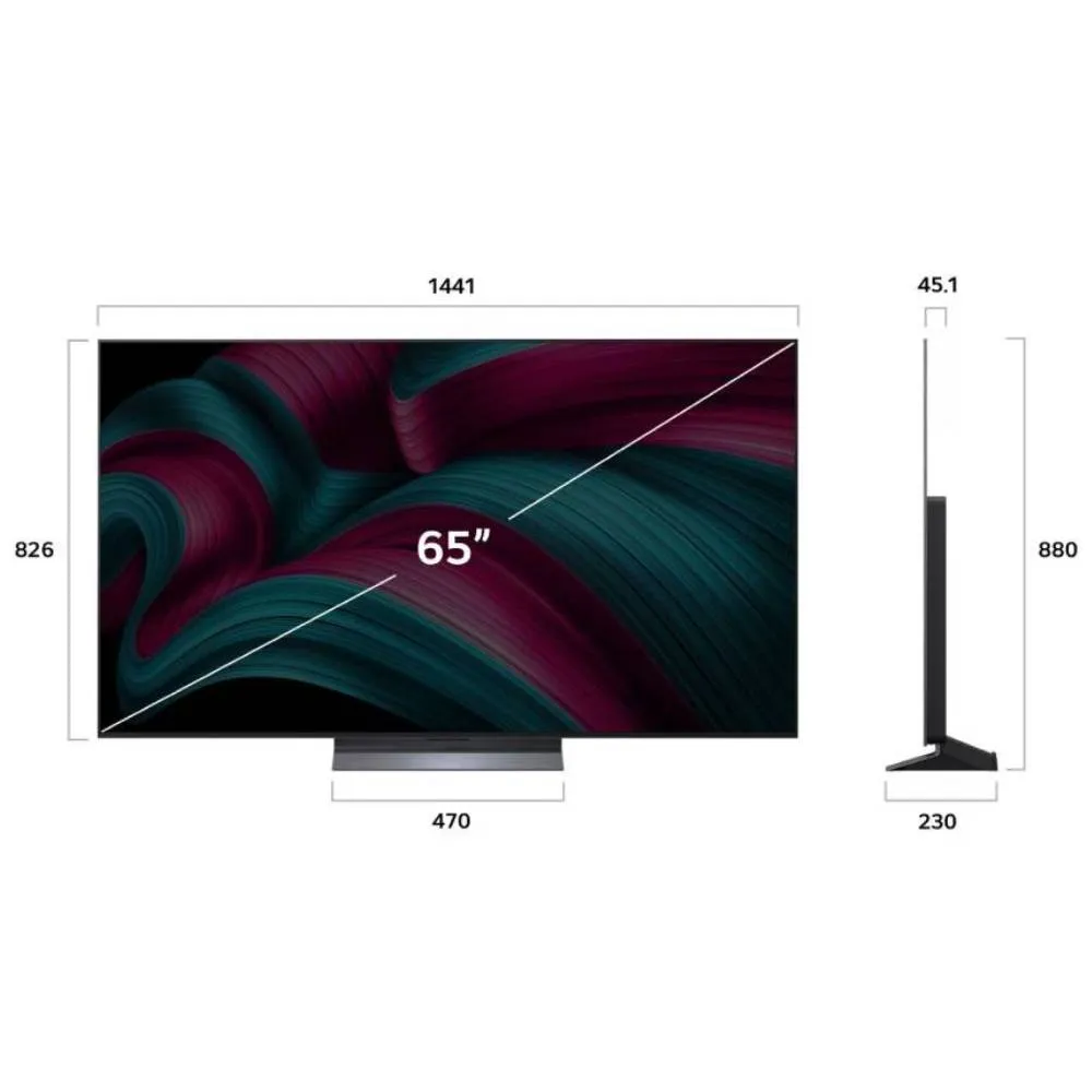 تلفزيون LG ذكي 65 بوصة OLED 4K موديل OLED65C5RLA