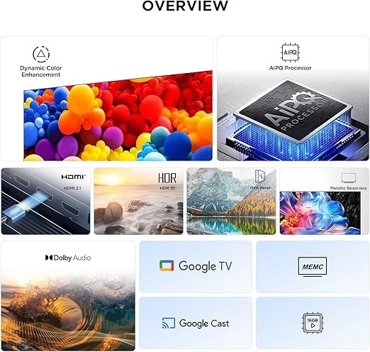 TCL 75 inch 4K UHD Google TV P6K