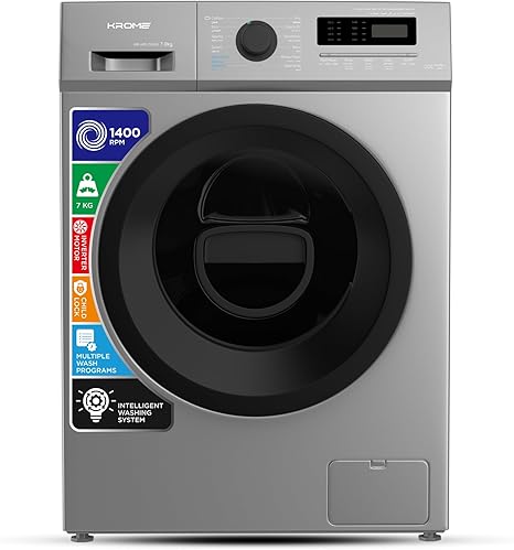 Krome Washing Machine KR-WFL70SSI-SIS Titanium