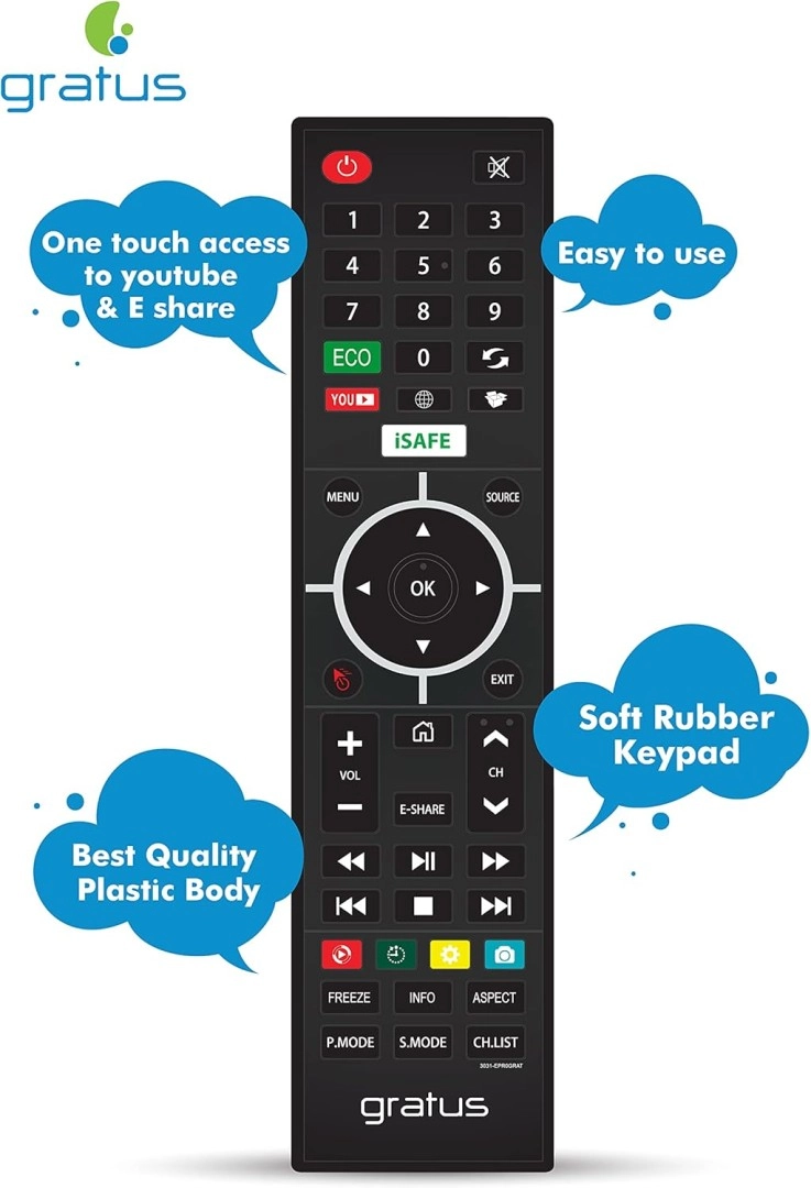 Gratus 32 inch Edgeless HD Smart TV Android