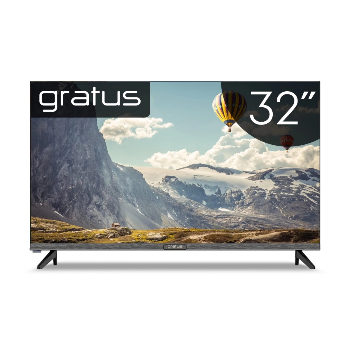 تلفزيون Gratus ذكي 32 بوصة HD بدون إطار (Edgeless) بنظام Android (LT32A524M)