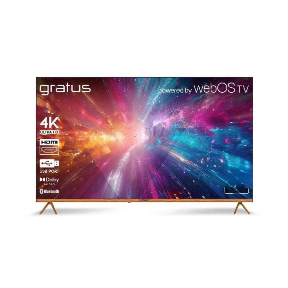 تلفزيون Gratus ذكي 70 بوصة 4K QLED بنظام WebOS مع ThinQ AI وصوت Dolby Audio (LT70QW4K24H)