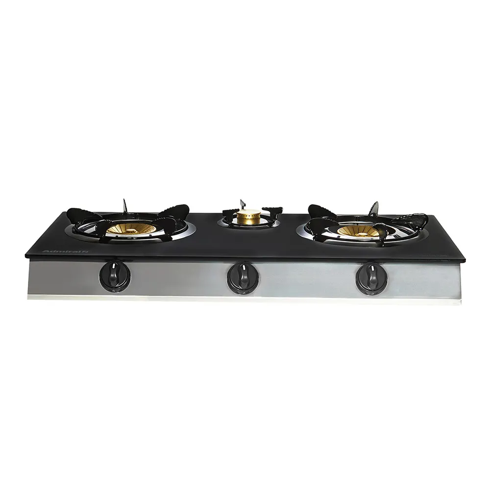 Admiral Gas Stove 3 Burners Tempered Glass