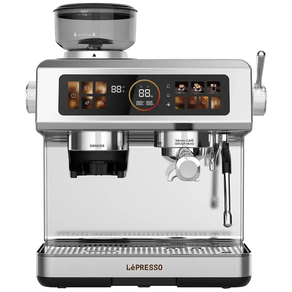 ماكينة قهوة LePresso Deliziosa نصف أوتوماتيكية Touch Control 20 Bar (LPCFFSCM0098SL)