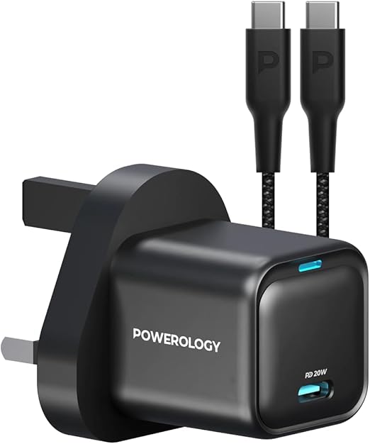 Powerology Type-C Retractable Car Charger PD 20W