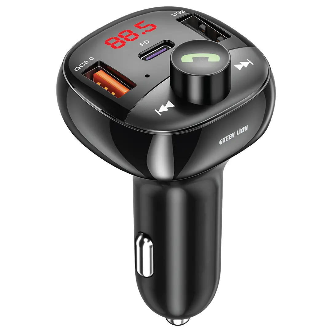 Green Lion Flux Drive FM Transmitter Car Charger PD 30W