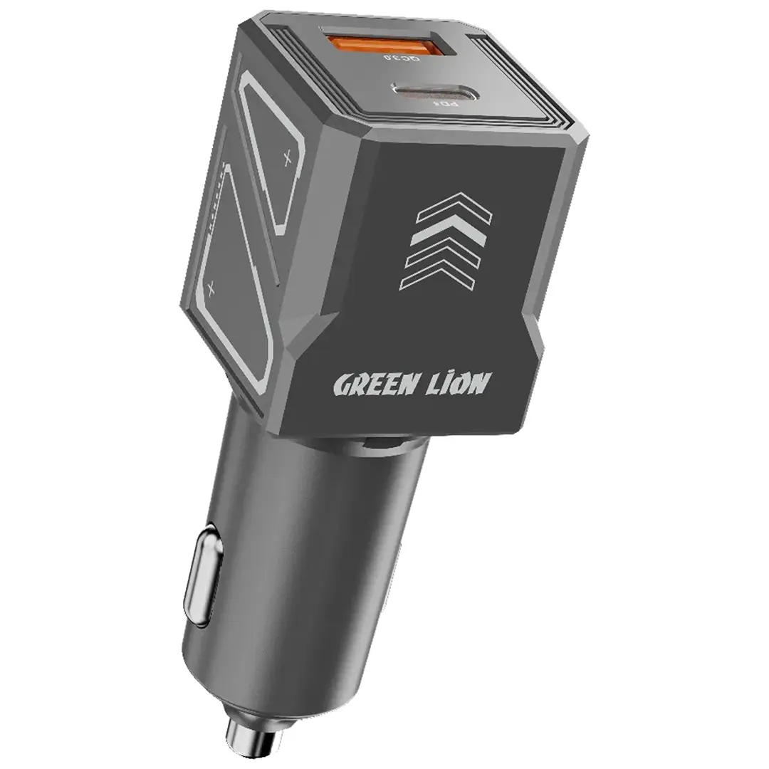 Автомобильное зарядное устройство Green Lion Dual Volt 60W Type-C to Lightning 1M