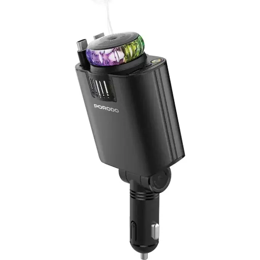 Автомобильное зарядное устройство Porodo AROMAGLOW 120W