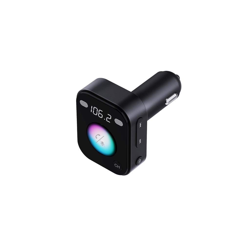 FM-трансмиттер и зарядное устройство Porodo Dual Microphone
