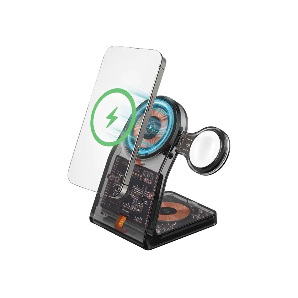 Porodo Transparent Shell Wireless Charging Stand