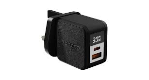 Porodo Quantum GaN 30W Multi-Port Charger with Digital Display