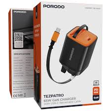 Porodo Tezpatro 65W GaN Charger
