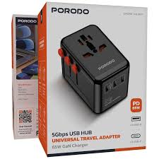 Porodo 5Gbps USB Hub Universal Travel Adapter