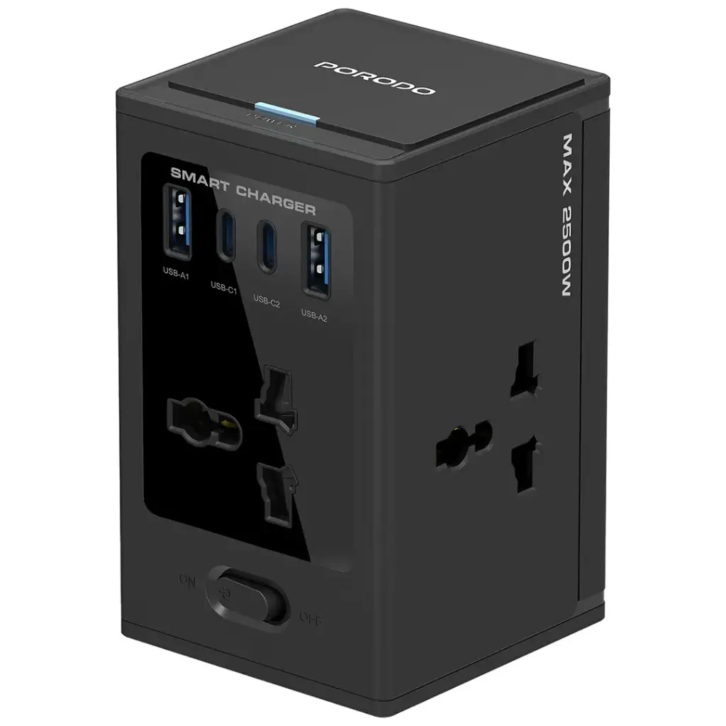 Porodo Universal Multi-Port Travel Fast Charger