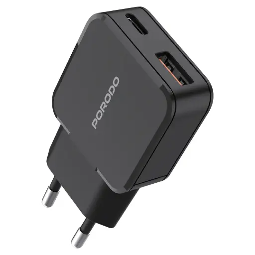Porodo Dual-Port Mini Wall Charger PD 20W