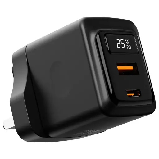 Porodo GaN 25W Dual-Port Wall Charger