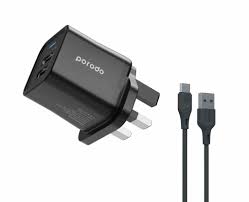 Porodo Dual-Port Wall Charger with Cable