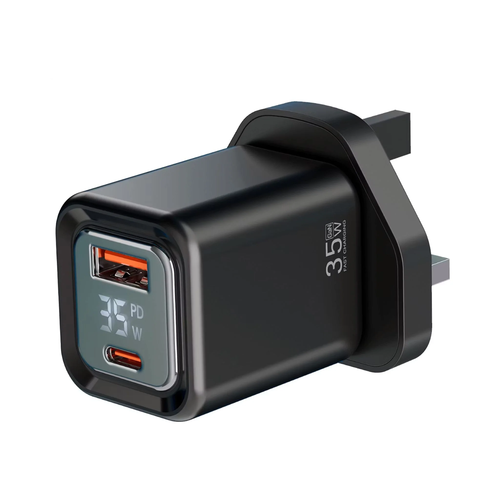 Porodo Dual Port Fast Charger Quick Charge + Power Delivery