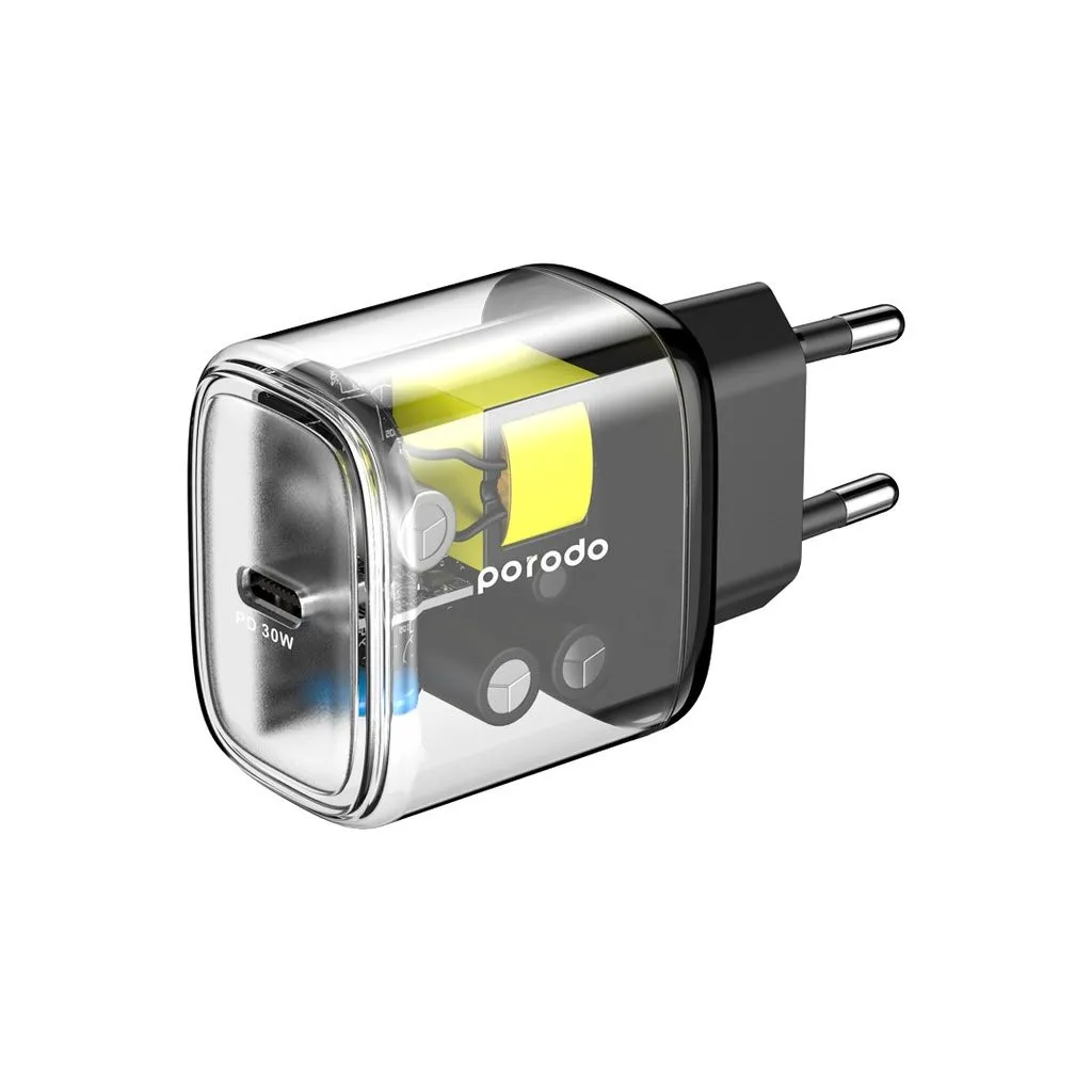 Porodo Dual Port Multi-Device Wall Charger with Integrated Watch Charger