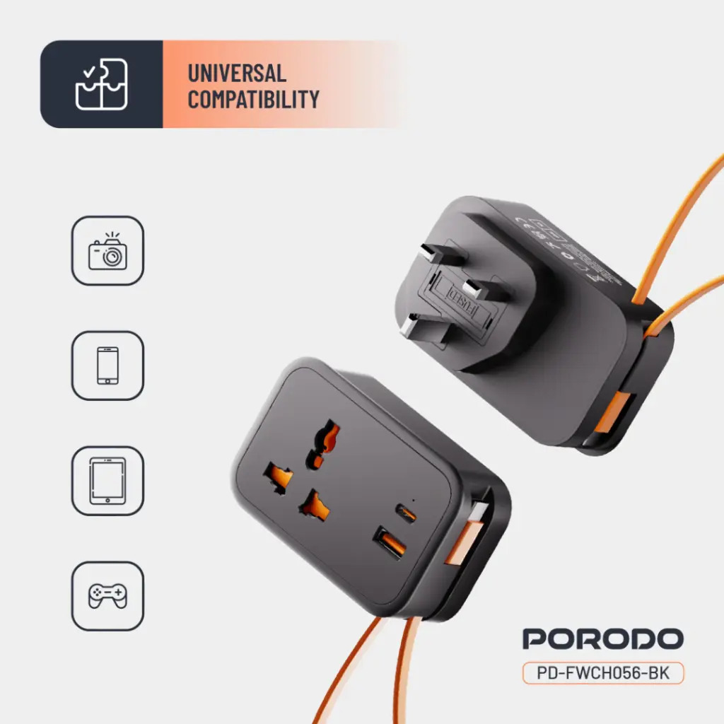 Porodo Universal Wall Sockets